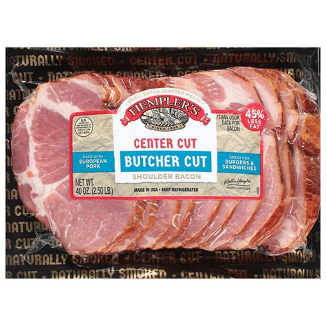 Hempler's Shoulder Bacon, Center Cut, Butcher Cut (40 oz) Delivery or ...