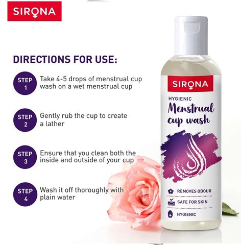 Buy SIRONA HYGIENE MENSTRUAL CUP WASH - 100ML Online & Get Upto 60% OFF ...