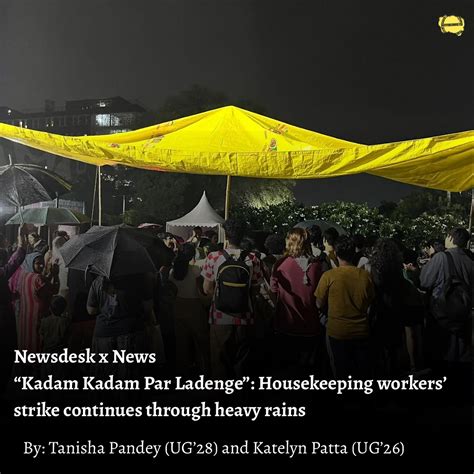 “Kadam Kadam Par Ladenge”: Housekeeping workers’ strike continues ...