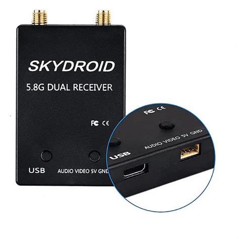 Skydroid 5.8GHz OTG Dual Antenna FPV Receiver for Android Smartphone ...