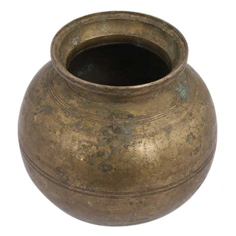 Brass Round Water Storage Pot