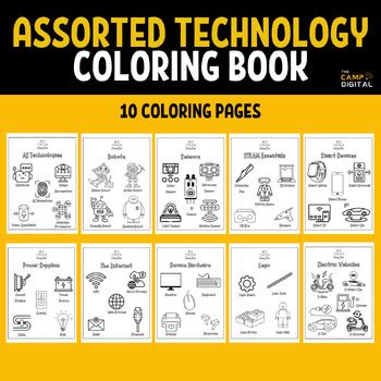 Technology Coloring Book 的图像结果