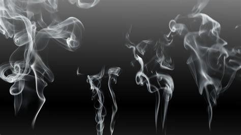 Cigarette Smoke Black Background