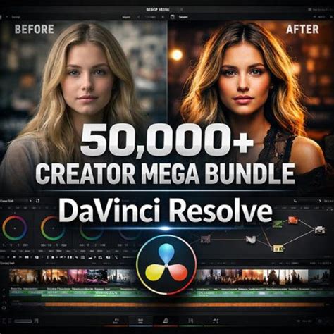 50,000+ Davinci Resolve Ultimate Creator Bundle | Motion Graphics, Luts ...