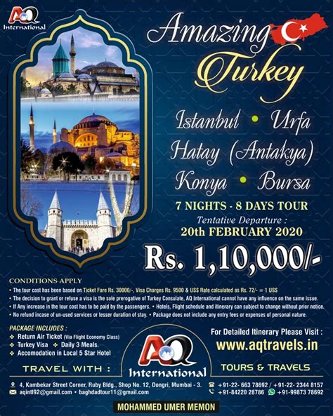 AMAZING TURKEY – AQ International Tours & Travels