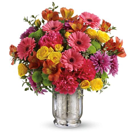 Pompano Beach Floral Pleased as Punch Bouquet - Deluxe - Walmart.com
