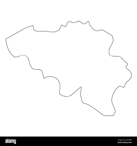 Belgium Map Outline
