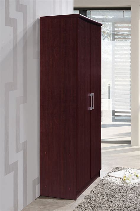 HODEDAH IMPORT Hodedah 2 Door Wardrobe with Adjustable/Removable ...