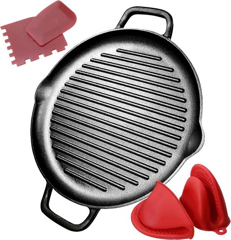 Cast Iron Grill Pan 12.6 inch Pre-Seasoned Cast Iron India | Ubuy