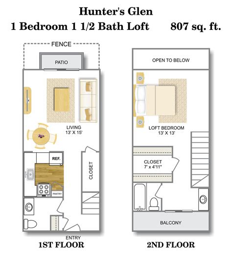 2 Bedroom Loft Apartment Floor Plans | Viewfloor.co