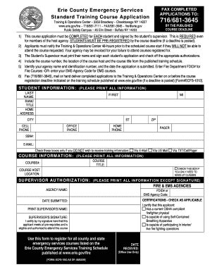 Fillable Online www2 erie CERTIFIED FIRST RESPONDER ANDOR CERTIFIED ...