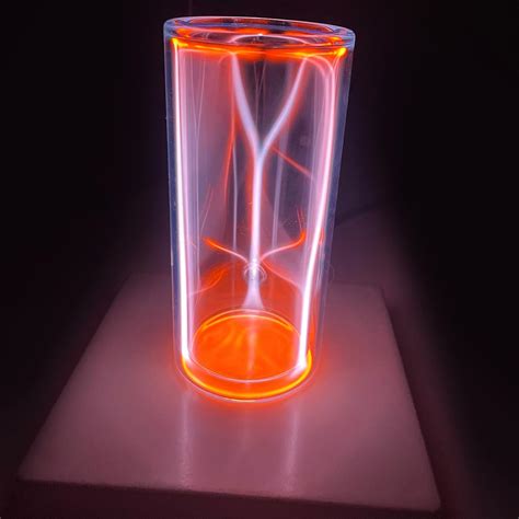 Amazon.com: STEMIT Neon Plasma Drinking Glass With Coaster Plasma Ball ...
