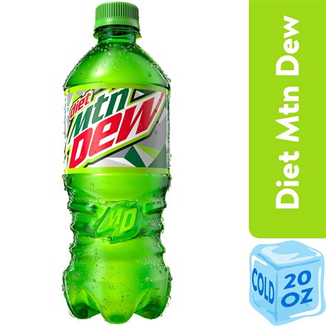 Diet Mountain Dew Citrus Soda Pop, 20 fl oz Bottle - Walmart Business ...