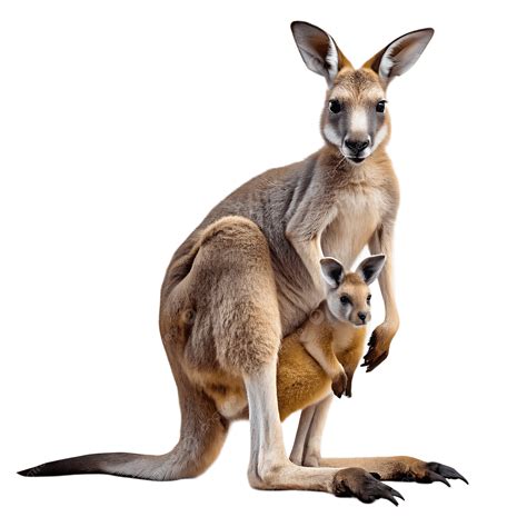 Kangaroo Joey In Pouch