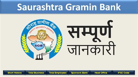 सौराष्ट्रा ग्रामीण बैंक (Saurashtra Gramin Bank -SGB)- Complete ...