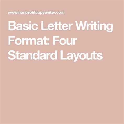 Basic Letter Format 的图像结果