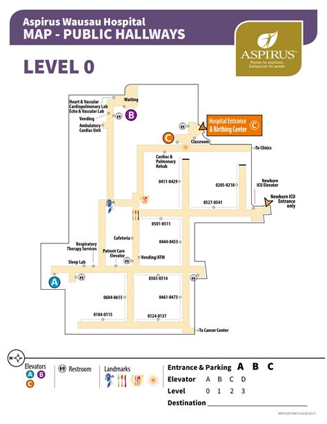 Aspirus Wausau Hospital Map (2021 - 2016) - All Maps