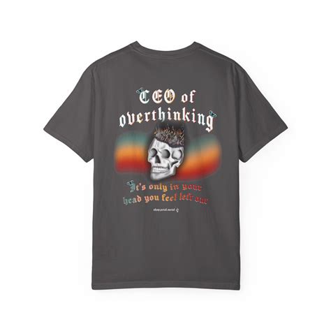 CEO of overthinking tee – Petal + Metal threads