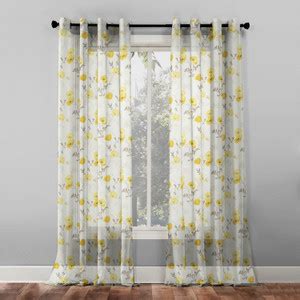 SPACES DRAPE STORY 243 cm (8 ft) Polyester Semi Transparent Long Door ...