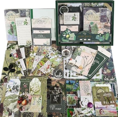 HASTHIP® 346pcs Vintage Scrapbook Stickers Pack for Art Journaling ...