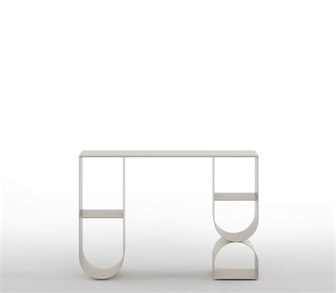 Japandi Entryway Accent Metal Console Table in Beige Colour – The Metal ...