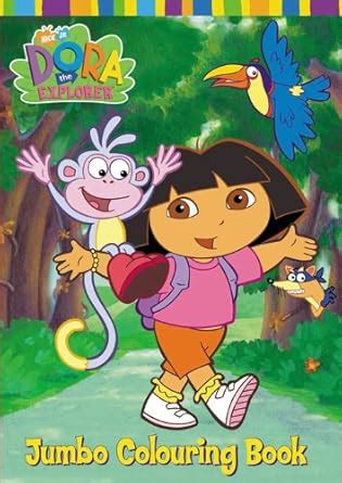 Buy Dora the Explorer Jumbo Colouring Book Book Online at Low Prices in ...