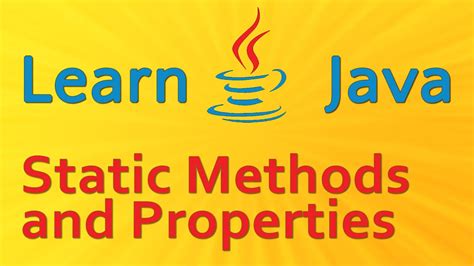 Image result for YouTube Methods Static Methods Void Java