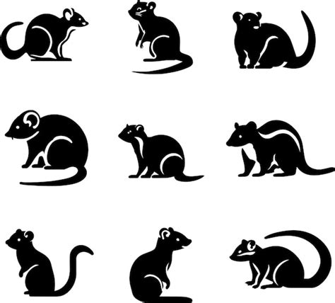 Quoll läuft Icon-Vektor-Silhouette 2 | Premium Vektor