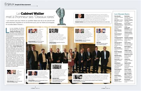 Le Cabinet Walter met à l'honneur ses Oiseaux Rares - Le Mensuel Oct. 2019 - Les Oiseaux Rares