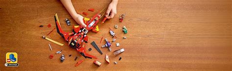 LEGO 71704 NINJAGO Legacy Kai Fighter Toy Jet Playset with Nindroid ...