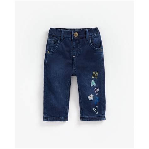 Buy Girls Jeans Text Embroidery - Blue Online at Best Price ...