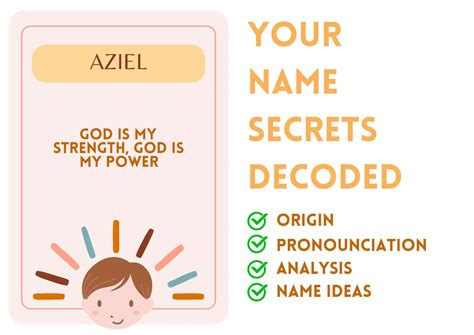 Aziel - Jewish Boy Name Meaning and Pronunciation