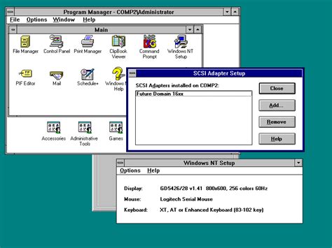 Image result for Windows NT 3.1 Software