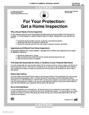 Fillable Online For Your Protection Get a bHome Inspectionb - Rural ...