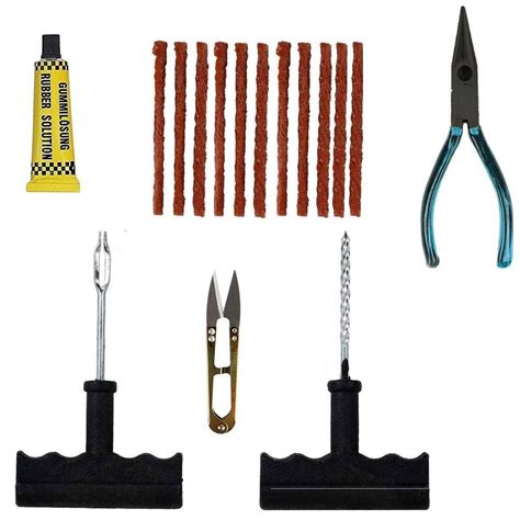 AllExtreme Universal Tubeless Tyre Puncture Repair Kit Flat Tire ...
