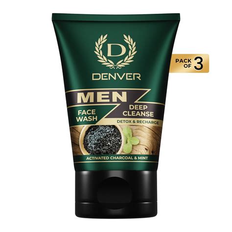 Denver Pack of 3 Deep Cleanse Face Wash - 100gm Each – Denverformen