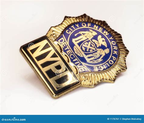 NYPD Police Detective Badge Stock Image - Image of police, enforce: 1176761