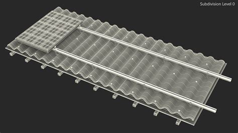 3D Asbestos Roof Slate with Solar Panel | 3D Molier International