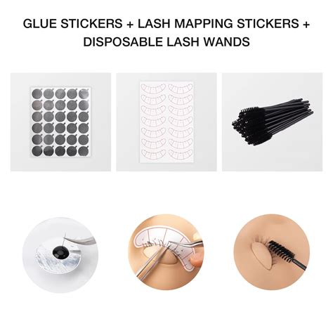 LASHVIEW Eyelash Extension Kit,Professional Eyelash Mannequin Head Kit ...