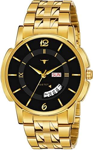 Buy RUSTET Stainless Steel Analogue Waterproof Men'S Day And Date Watch ...