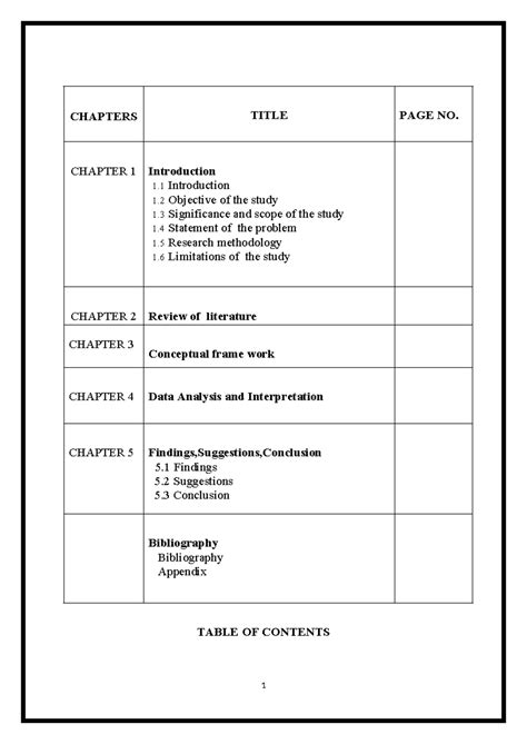 Finalised Project - Good - CHAPTERS TITLE PAGE NO. CHAPTER 1 ...
