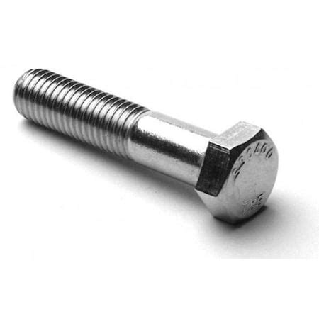 Newport Fasteners 18-8, 1/4"-28 Hex Head Cap Screw, Plain Stainless ...