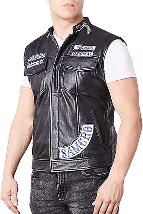 PJApparel Buy Sons of Anarchy Patched Vest Jacket Online India | Ubuy