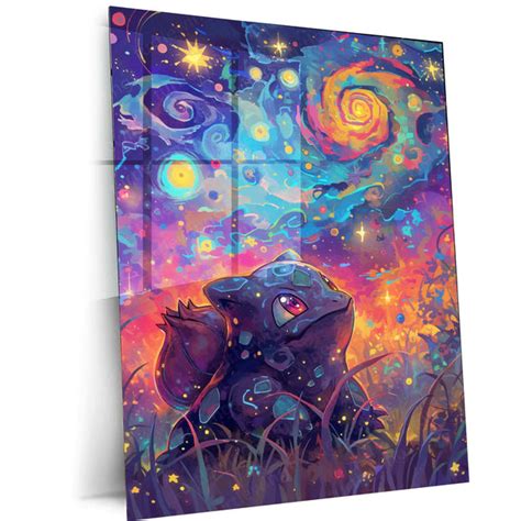 Bulbasaur Oil Painting Poster – Vintage Pokémon Art Illustration ...