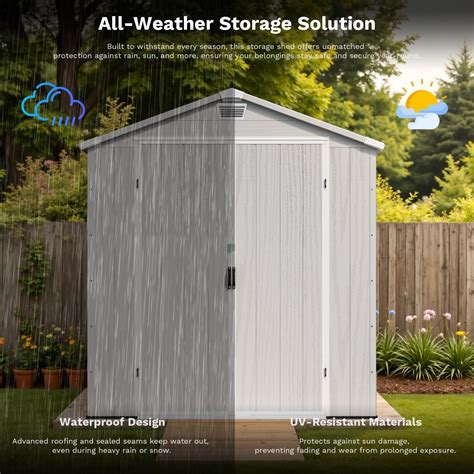 Patiowell 6x6 FT Outdoor Storage Shed PS24-0696-L4 User Manual