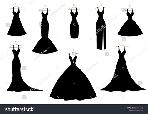 Dress silhouette Images, Stock Photos & Vectors | Shutterstock - silhouette of dress