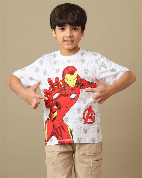 Iron Man Printed Regular Fit Tshirt For Boys – Kidsville