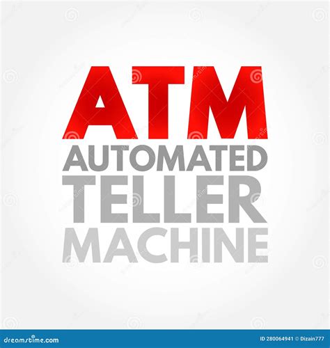 ATM Automated Teller Machine - Electronic Banking Outlets that Allow ...