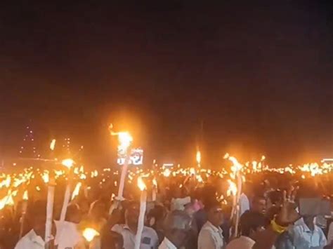 Ponkaliamman festival: Over 50,000 devotees carry fire torches ...