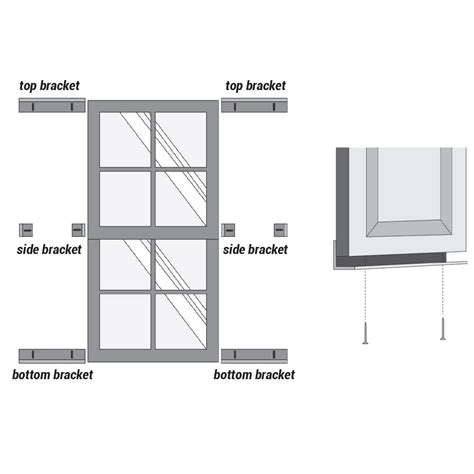 Buy Shutter-Brackets for 9 in. Shutters, Clear Polycarbonate Mounting ...